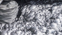 Detail of froth floatation process extracting gold and antimony from ore.